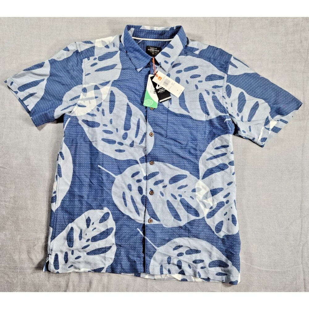 Quicksilver Men's Waterman Collection Ultimate Hawaiian Huge Leaves Medium NWT